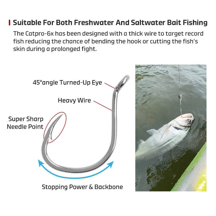 NOEBY CATPRO 6X Live Bait Hook - Fish & Cheaps | Fishing & Outdoor Gear