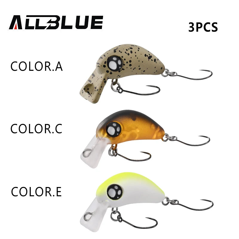 BLUX CHELSEA 1.8g 26mm Mini Slow Sinking Crankbait Wobbler Trout Fishing Lure Freshwater Minnow Artificial Hard Bait Tackle
