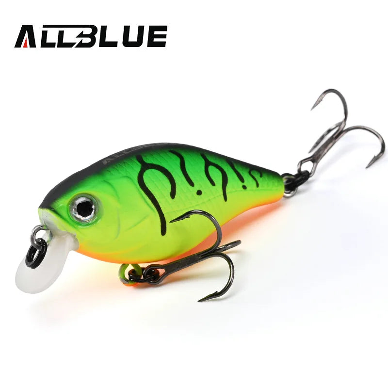 ALLBLUE PLUMP 38SR Crankbait 38mm 4g Shallow Rattle Floating Wobbler Hard Fishing Lure Minnow Artificial Crank Bass Trout Tackle