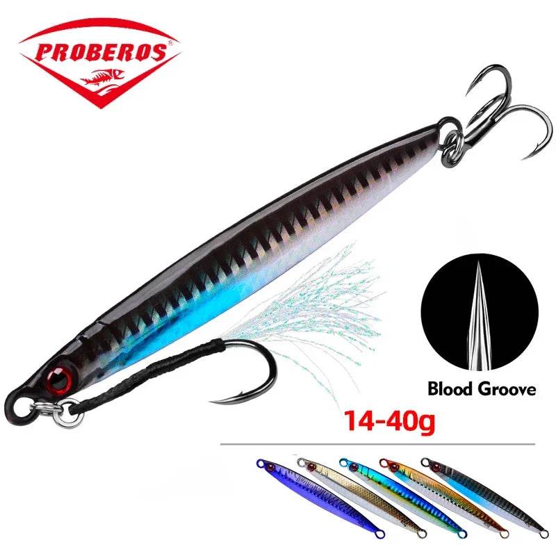 PROBEROS Fast Sink Metal Jigs – Long Distance Casting - Fish & Cheaps | Fishing & Outdoor Gear