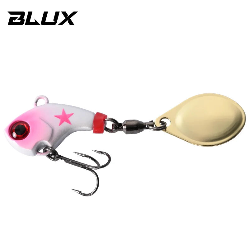 BLUX CYCLONE Tail Spinner 1/4oz 3/8oz Shad Metal Vib Casting Shore Jig Bait Copper Blade Spoon Freshwater Bass Fishing Lure
