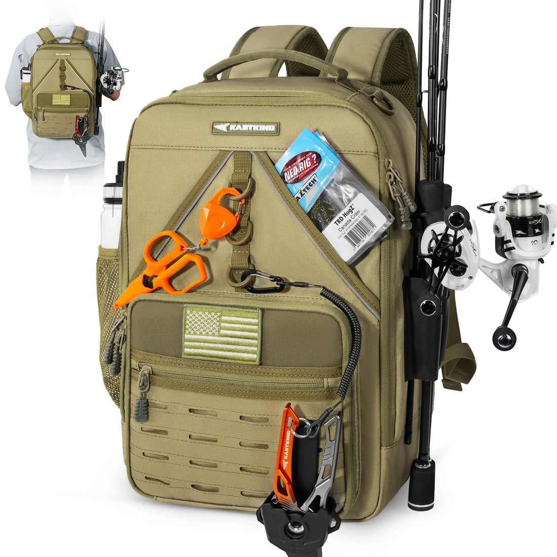 KastKing KarryAll KastMate Fishing Tackle Backpack
