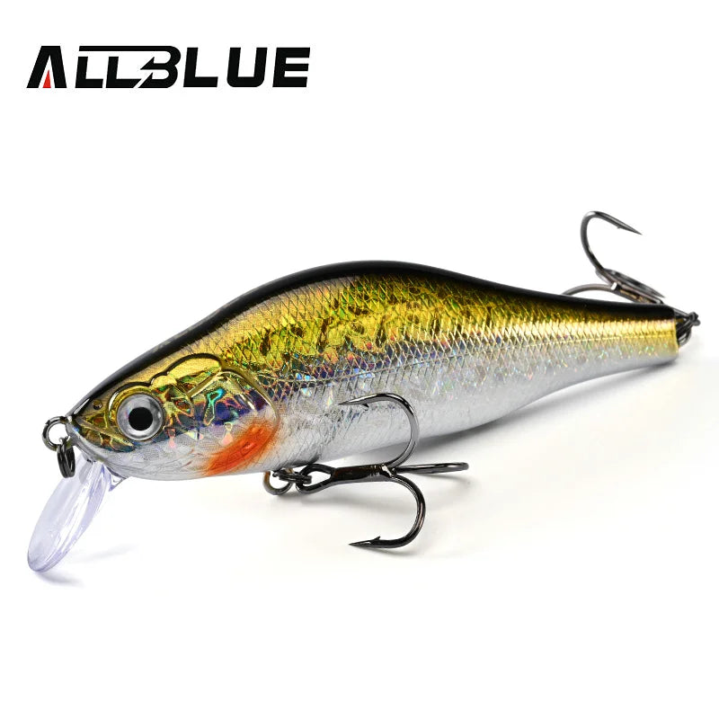 ALLBLUE HUNCH 105SP SR Fishing Lure Shad 105mm 28.5g Suspend Wobbler Minnow 1-1.5M Artificial Hard Plastic Bait Bass Pike Tackle