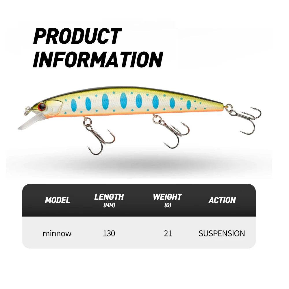 Johncoo 13cm Suspend Minnow Lure - Fish & Cheaps | Fishing & Outdoor Gear