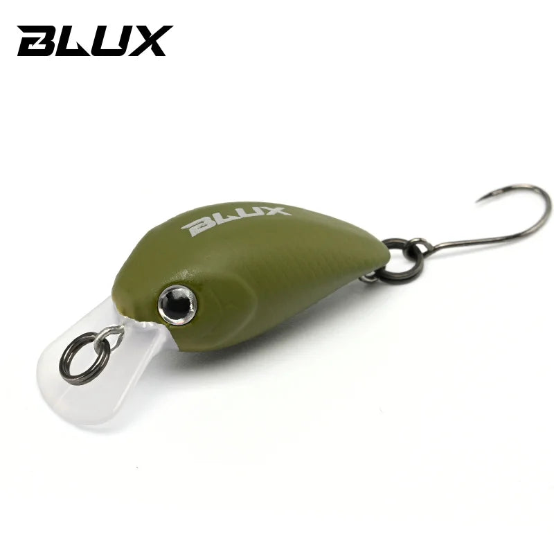 BLUX JUMP 1.9g 25mm Mini Crankbait Wobbler Trout Fishing Lure Freshwater Minnow Crank Artificial Hard Bait Fishing Tackle