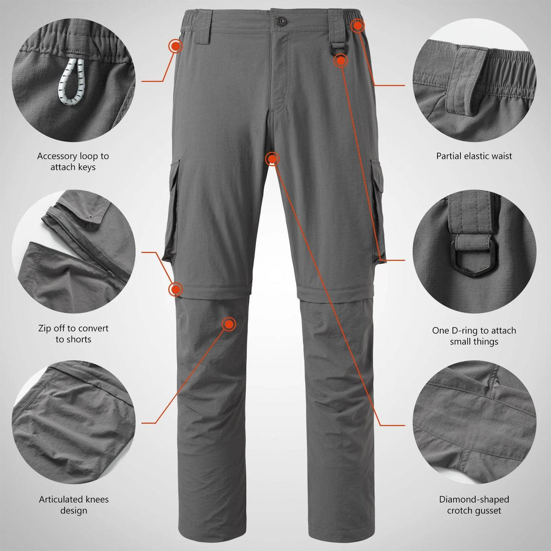 Bassdash Convertible Quick Dry Outdoor Fishing Pants - Fish & Cheaps | Fishing & Outdoor Gear