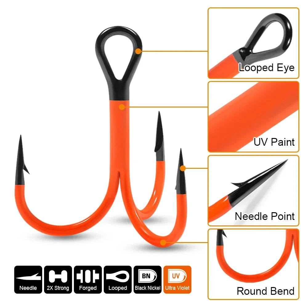 Spinpoler Flame Treble Hook UV-Active - Fish & Cheaps | Fishing & Outdoor Gear