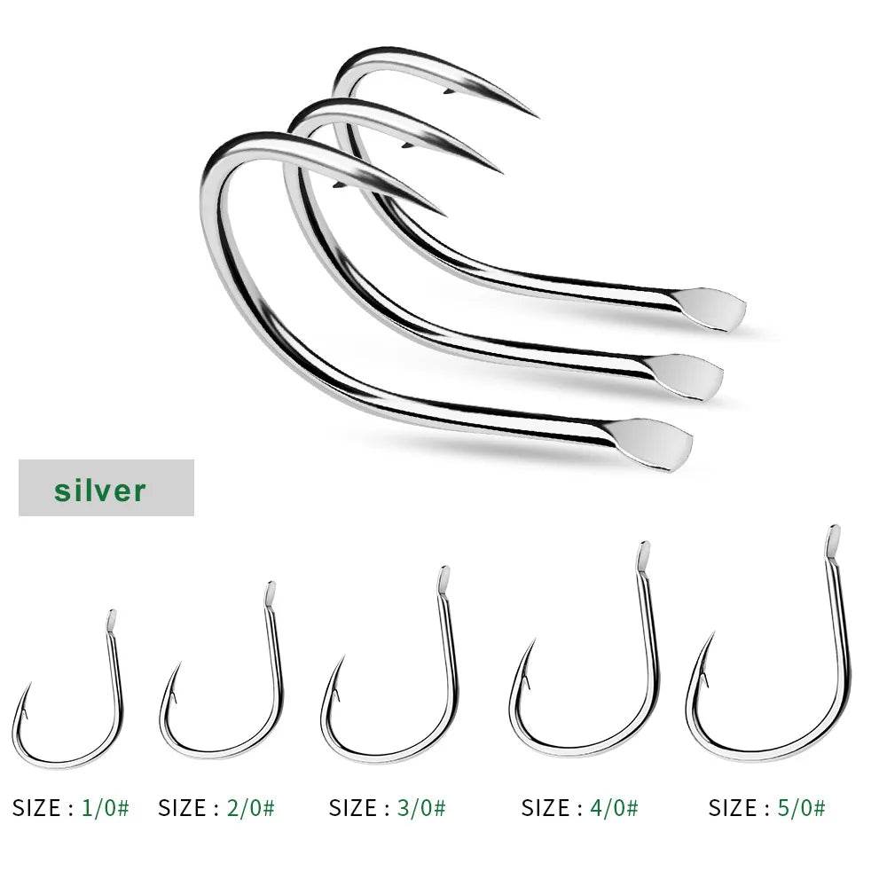 PROBEROS Barbed Big Fishing Hooks – 10 Pack - Fish & Cheaps | Fishing & Outdoor Gear