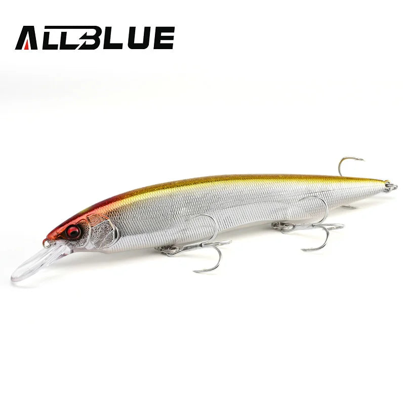 ALLBLUE KANATA+1 Floating Fishing Lure Wobbler 16cm 33g Hard Plastic Bait Longcast Minnow Pike Bass Saltwater Freshwater Tackle