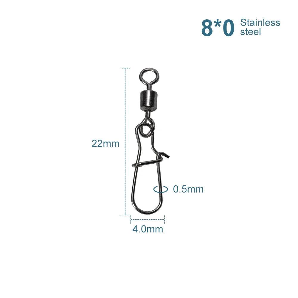 Noeby Pike Fishing Connector Pin Swivels - Fish & Cheaps | Fishing & Outdoor Gear