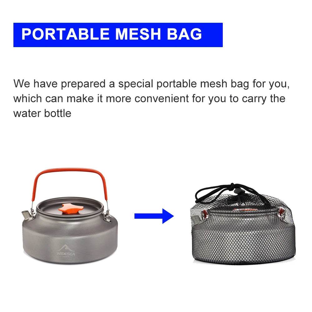 Widesea Camping Kettle — 1.1L / 1.5L / 2L - Fish & Cheaps | Fishing & Outdoor Gear