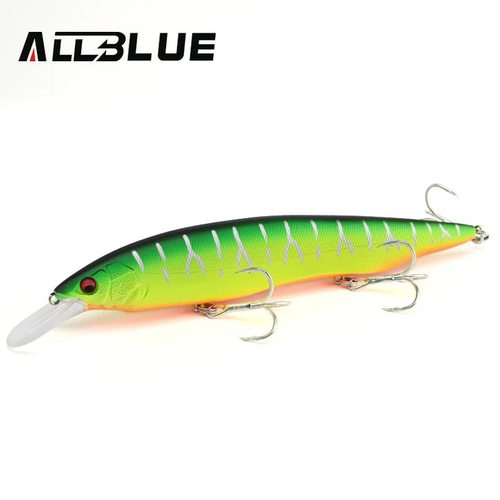 ALLBLUE KANATA+1 Fishing Lure Wobbler 16cm 33g Floating Hard Bait Longcast Minnow Pike Bass Saltwater Freshwater Tackle