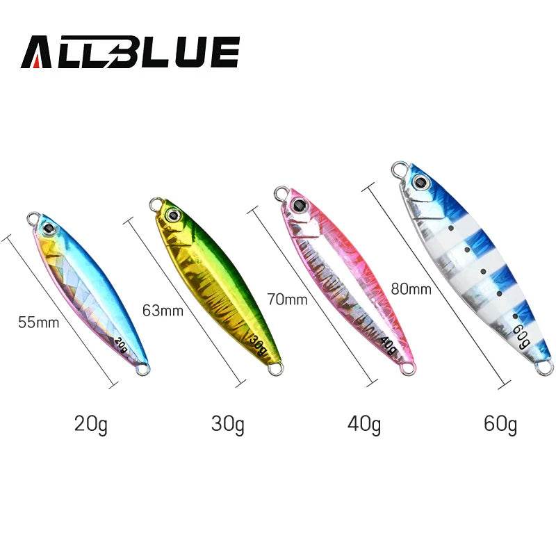 ALLBLUE WAHOO Wide Metal Jig – Powerful Shore Jigging Spoon - Fish & Cheaps | Fishing & Outdoor Gear