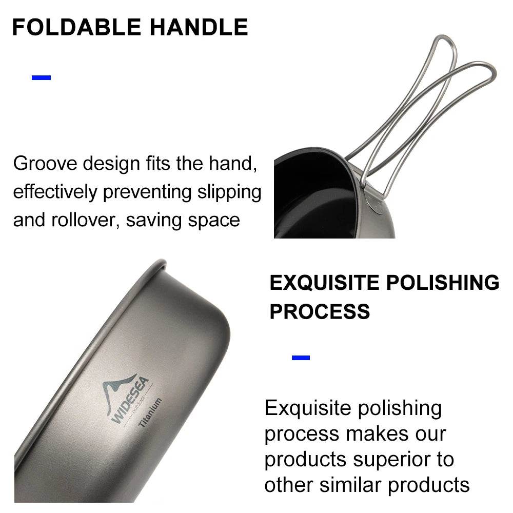 Widesea Titanium Frying Pan & Plate — Ultra-light Cookware - Fish & Cheaps | Fishing & Outdoor Gear