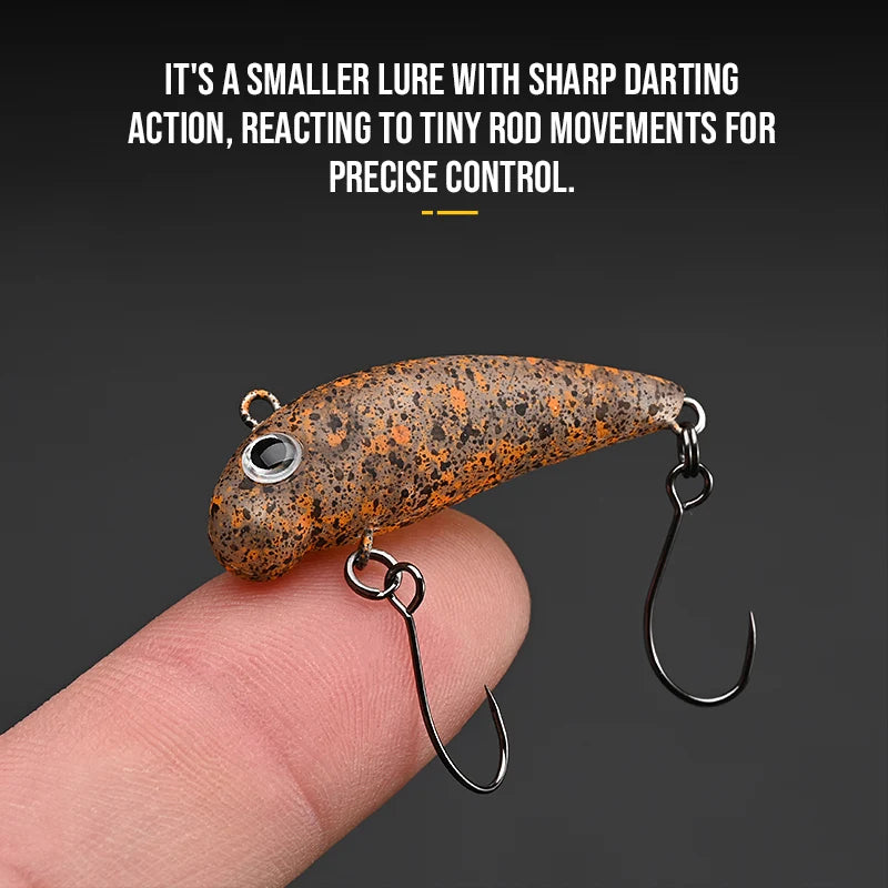 BLUX Little POGO 33MM 3.1G Lipless Sinking Plug Fishing Lure Crankbait Stream Area Trout Plastic Artificial Pencil Bait Tackle
