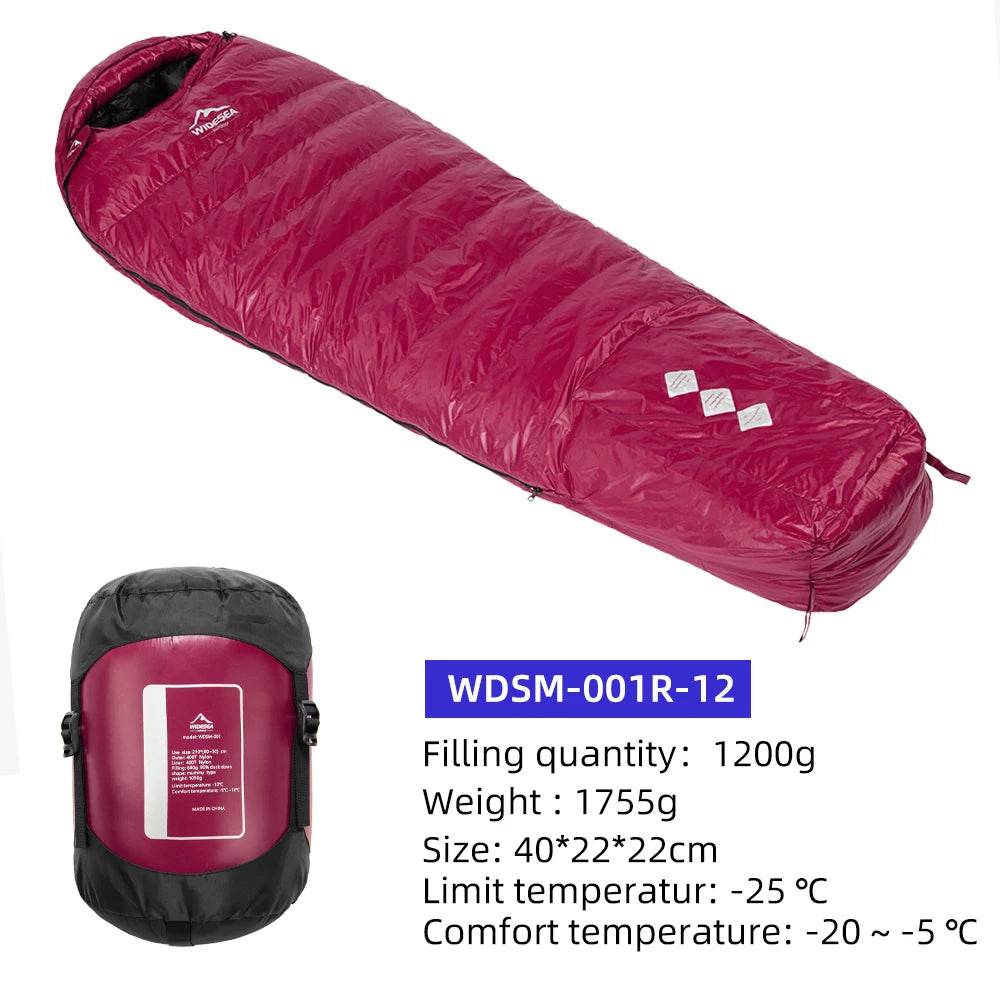 Widesea Ultralight Duck Down Winter Sleeping Bag - Fish & Cheaps | Fishing & Outdoor Gear