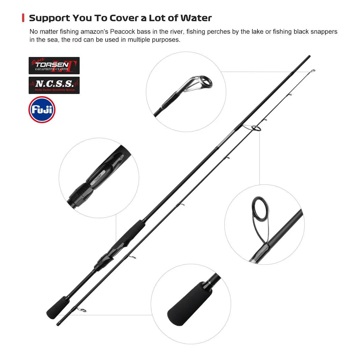 NOEBY NONSUCH High Carbon Spinning & Casting Rod - Fish & Cheaps | Fishing & Outdoor Gear