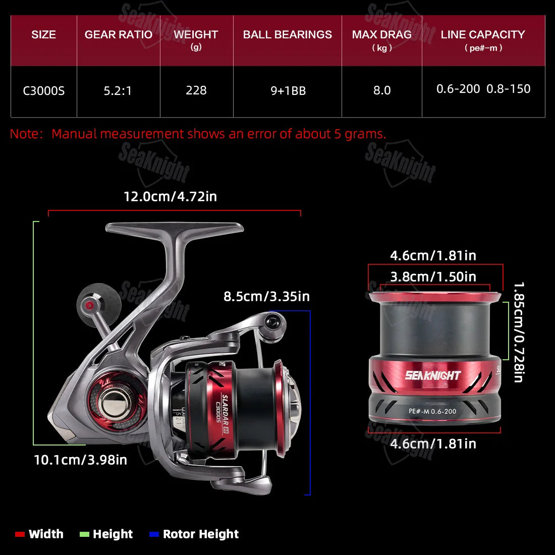 SeaKnight SLARDAR BB C3000S Spinning Reel