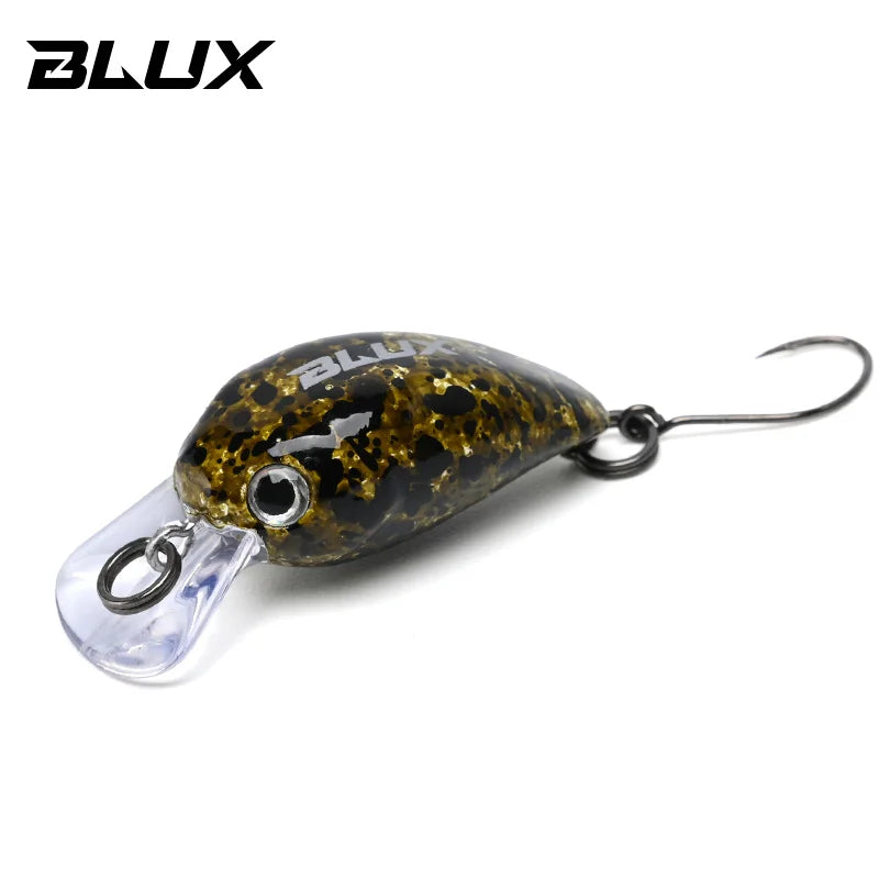 BLUX JUMP 1.9g 25mm Mini Crankbait Wobbler Trout Fishing Lure Freshwater Minnow Crank Artificial Hard Bait Fishing Tackle