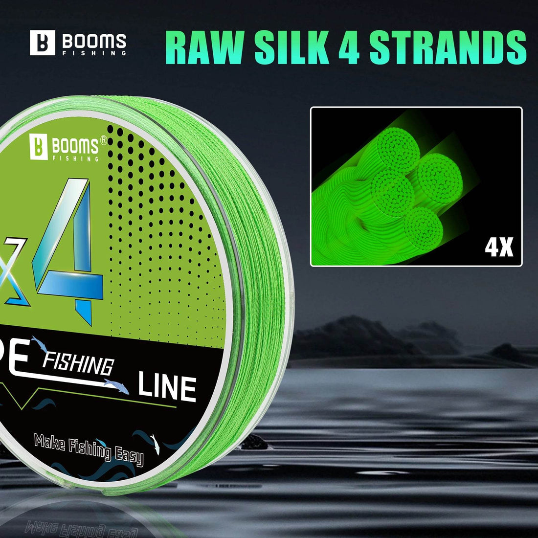 Booms Fishing BG3 4-Strand PE Braided Line - Fish & Cheaps | Fishing & Outdoor Gear