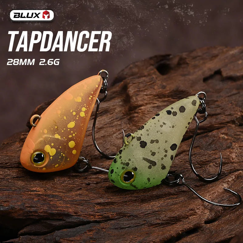 BLUX Tapdancer 28mm 2.6g Mini VIB Lipless Crankbait Fishing Lure Stream Area Trout Vibration Plastic Wobbler Artificial Bait