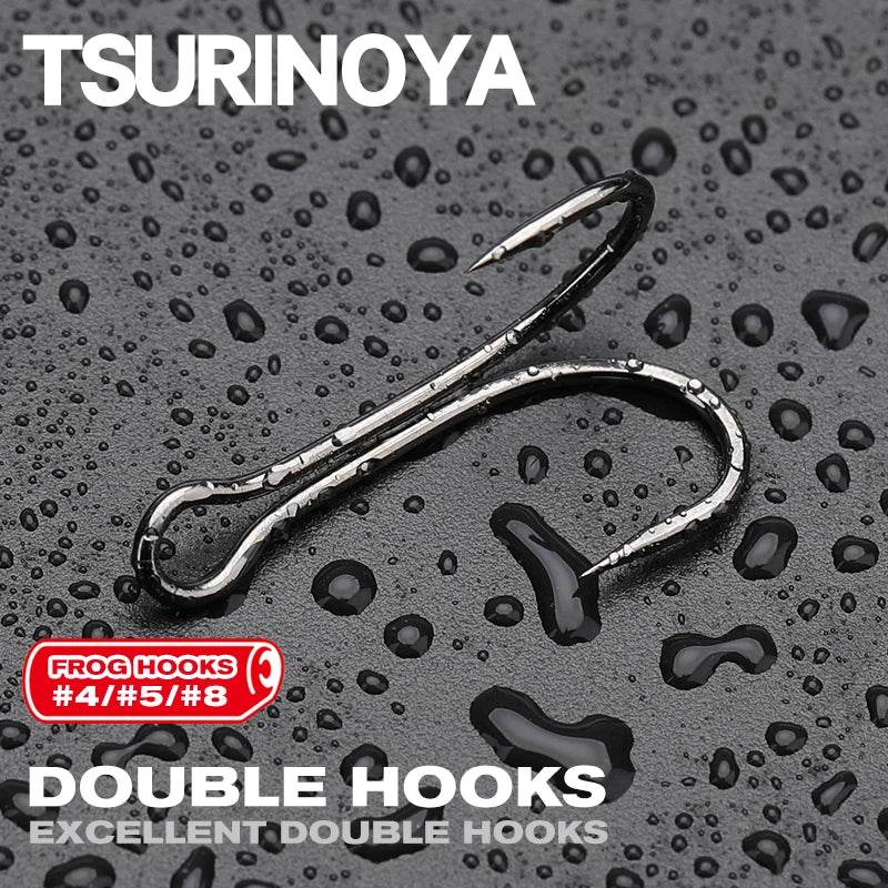 TSURINOYA Double Frog Hooks – Ultra Sharp, Durable Design - Fish & Cheaps | Fishing & Outdoor Gear
