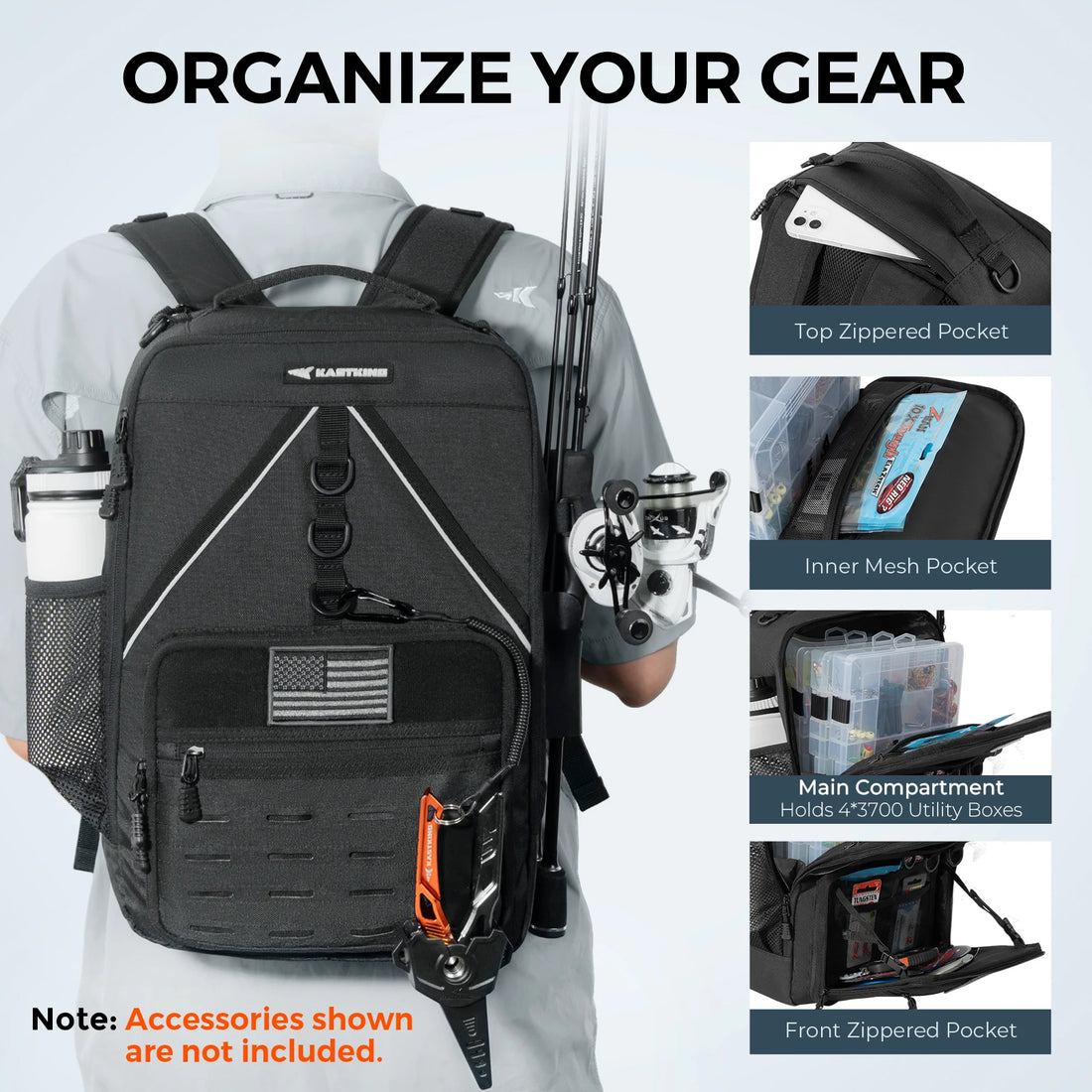 KastKing KarryAll KastMate Fishing Tackle Backpack