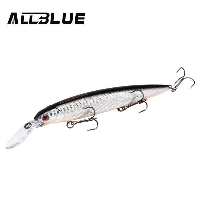 ALLBLUE GEKKO 132SF Fishing Lure 132mm 22g Wobbler Slow Floating Minnow Longbill Crankbait Pike Plastic Bait Fishing Tackle