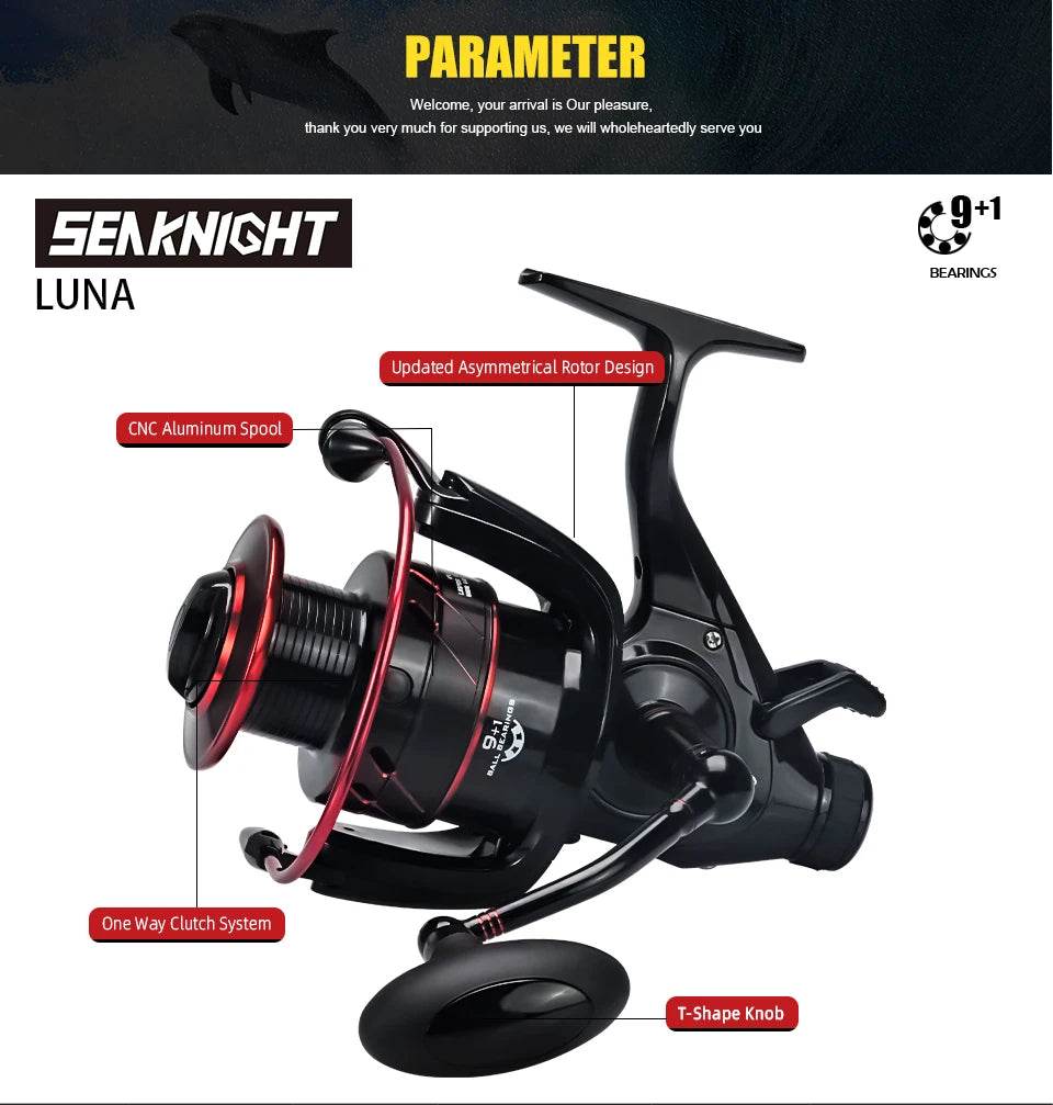 SeaKnight Baitrunner Carp Reel – LUNA 4000/5000/6000 - Fish & Cheaps | Fishing & Outdoor Gear