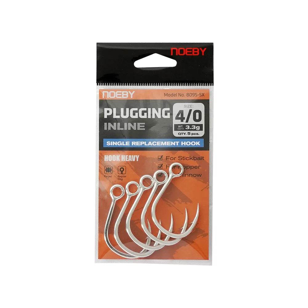 NOEBY Inline Single Big Game Hooks - Fish & Cheaps | Fishing & Outdoor Gear