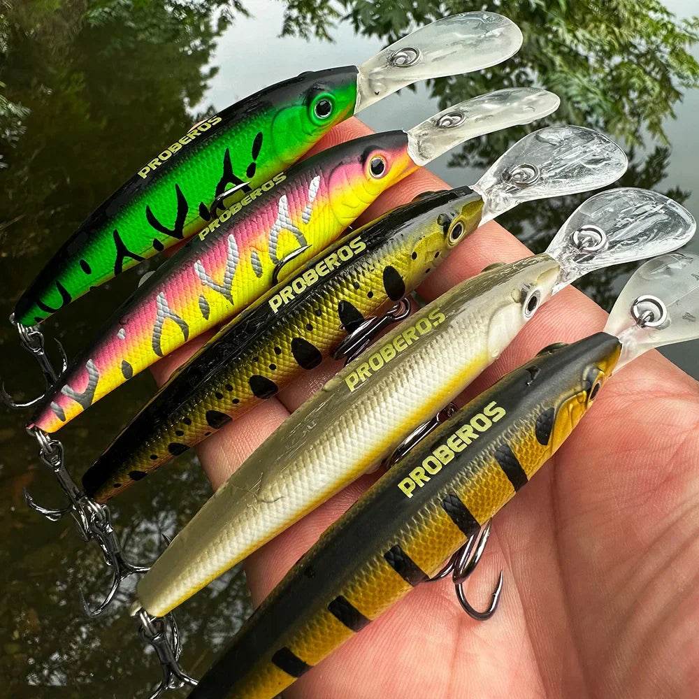 PROBEROS Topwater Minnow Bait – Realistic Floating Hard Lure - Fish & Cheaps | Fishing & Outdoor Gear