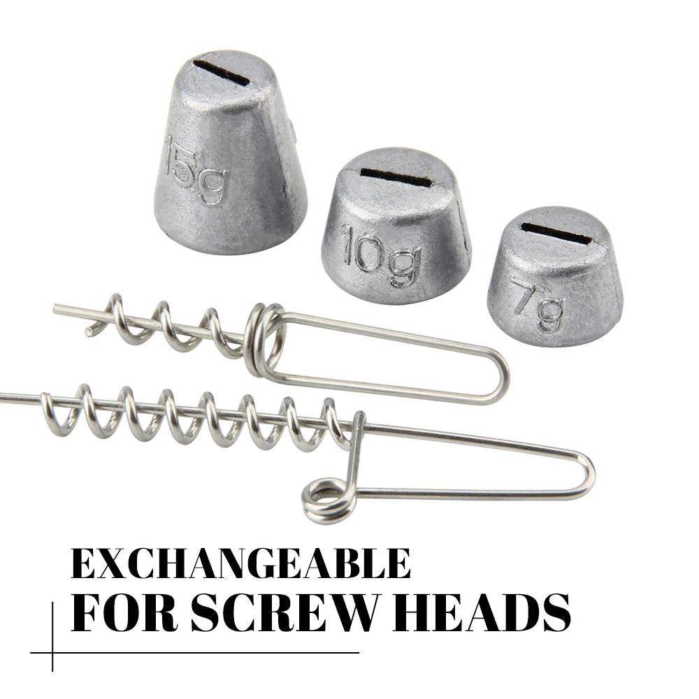 Spinpoler Multi-Depth Screw Sinker – Versatile Weight System - Fish & Cheaps | Fishing & Outdoor Gear