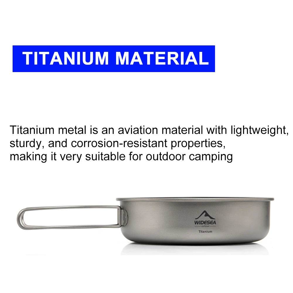 Widesea Titanium Frying Pan & Plate — Ultra-light Cookware - Fish & Cheaps | Fishing & Outdoor Gear