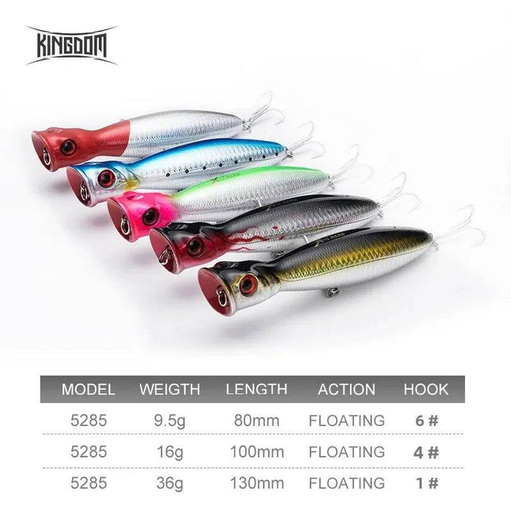 Kingdom TopWater Popper – Ultimate Floating Lure - Fish & Cheaps | Fishing & Outdoor Gear