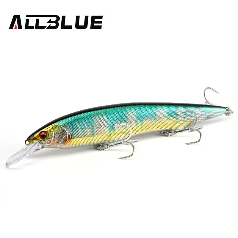 ALLBLUE KANATA+1 Fishing Lure Wobbler 16cm 33g Floating Hard Bait Longcast Minnow Pike Bass Saltwater Freshwater Tackle