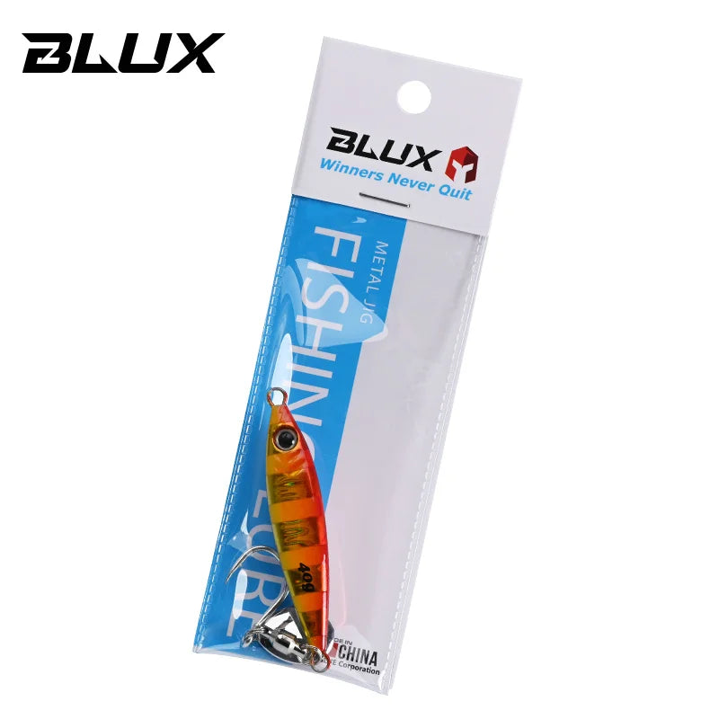 BLUX Blade Shotel Casting Jig 30g 40g 60g Metal Jigging Spoon Spanish Mackerel Bass Off Shore Artificial Bait Saltwater Tackle