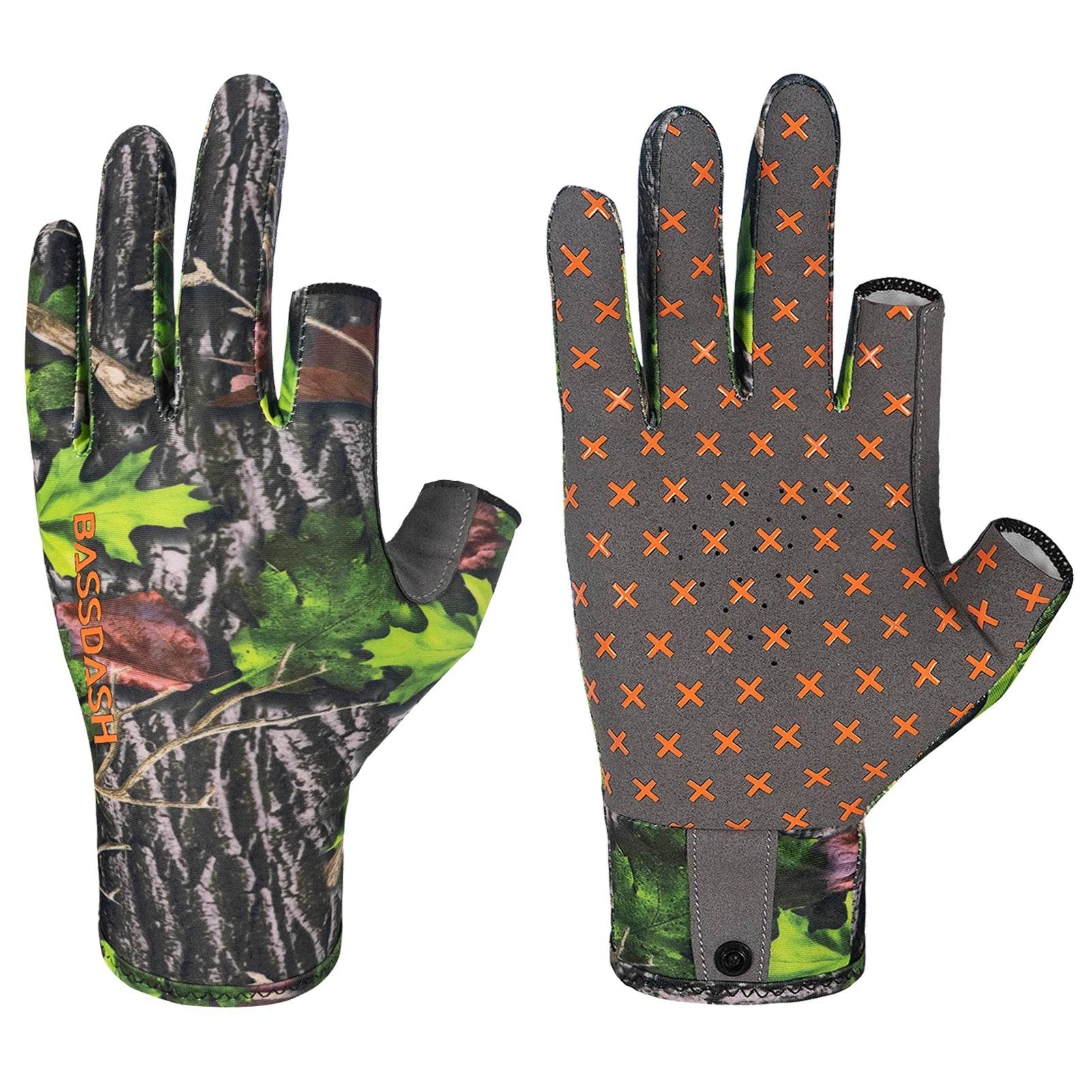 Bassdash Fingerless Camo Warm Weather Gloves - Fish & Cheaps | Fishing & Outdoor Gear