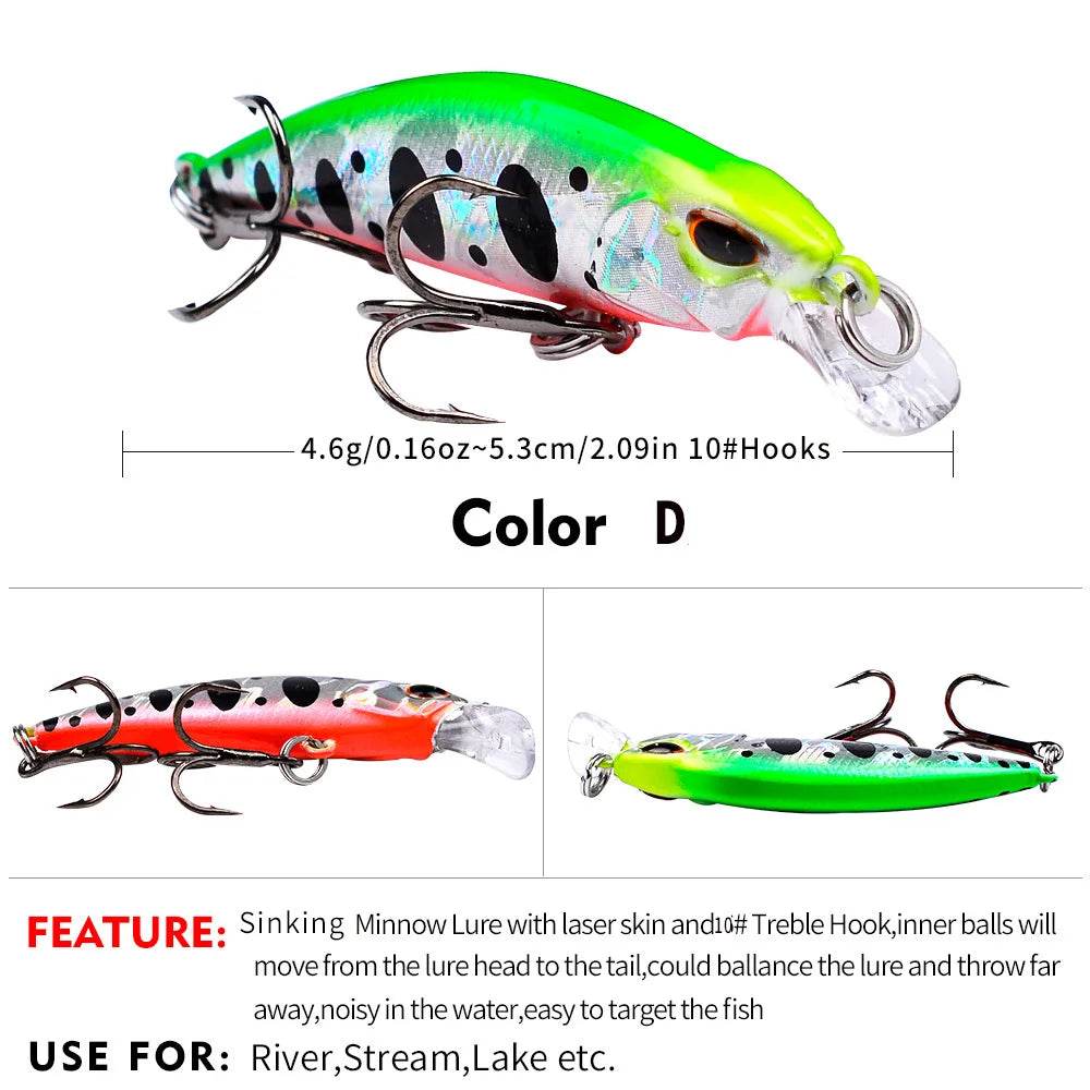 PROBEROS Mini Sinking Minnow Wobbler - Fish & Cheaps | Fishing & Outdoor Gear