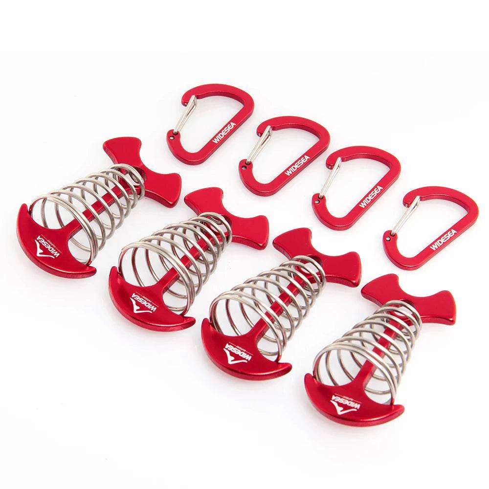 Widesea Fish Bone Deck Carabiner Set - Fish & Cheaps | Fishing & Outdoor Gear