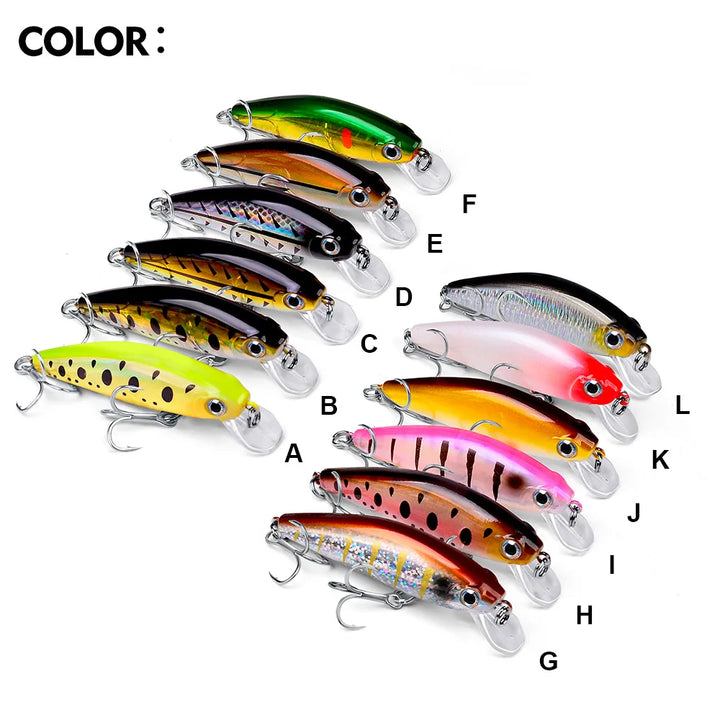 PRO BEROS 11g 3g Slowly Sinking Minnow Fishing Lure 80mm Artificial Japan Hard Bait Bass Pike Wobblers Crankbait Carp Fishing