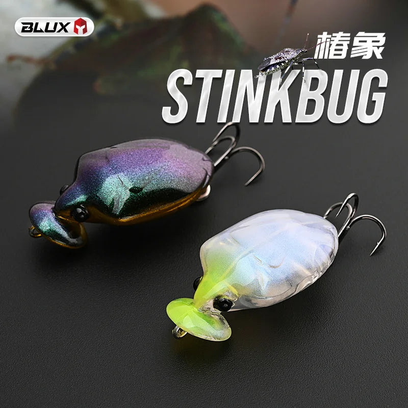 BLUX STINKBUG Insect Fishing Lure 31mm 2.5g BFS Topwater Crankbait Rolling Crank Freshwater Popper Bait Creek Trout Tackle