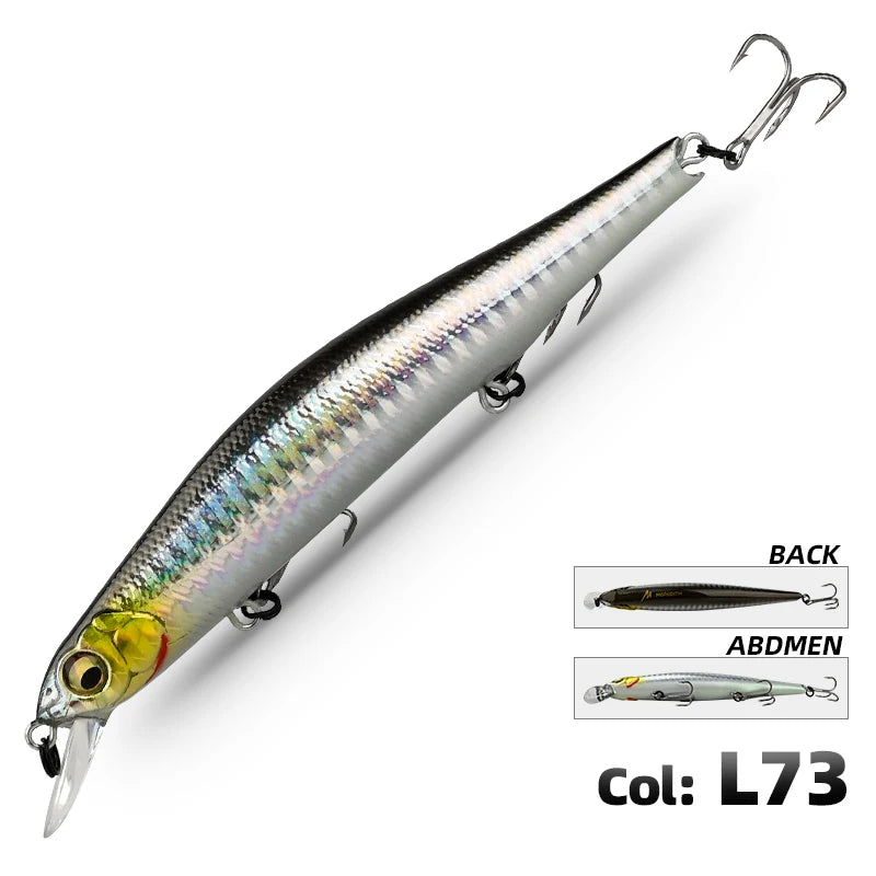 MEREDITH ORBIT-110SP Orbital Magnetic System Top Fishing Lures Minnow Wobbler Quality Fishing Tackle Hooks For Fishing