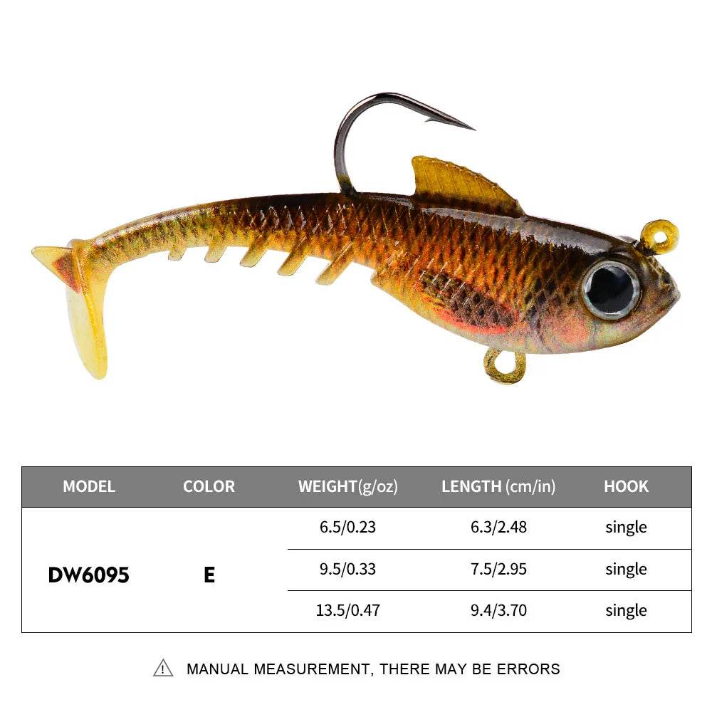 PROBEROS T Tail Soft Lure – Versatile Freshwater Performer - Fish & Cheaps | Fishing & Outdoor Gear