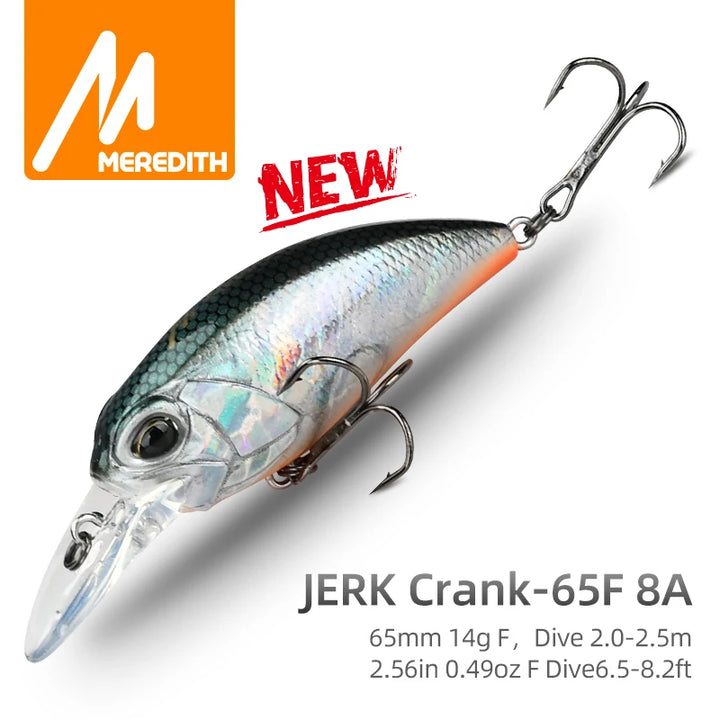 MEREDITH JERK CRANK M65 Floating 14g Hard Bait