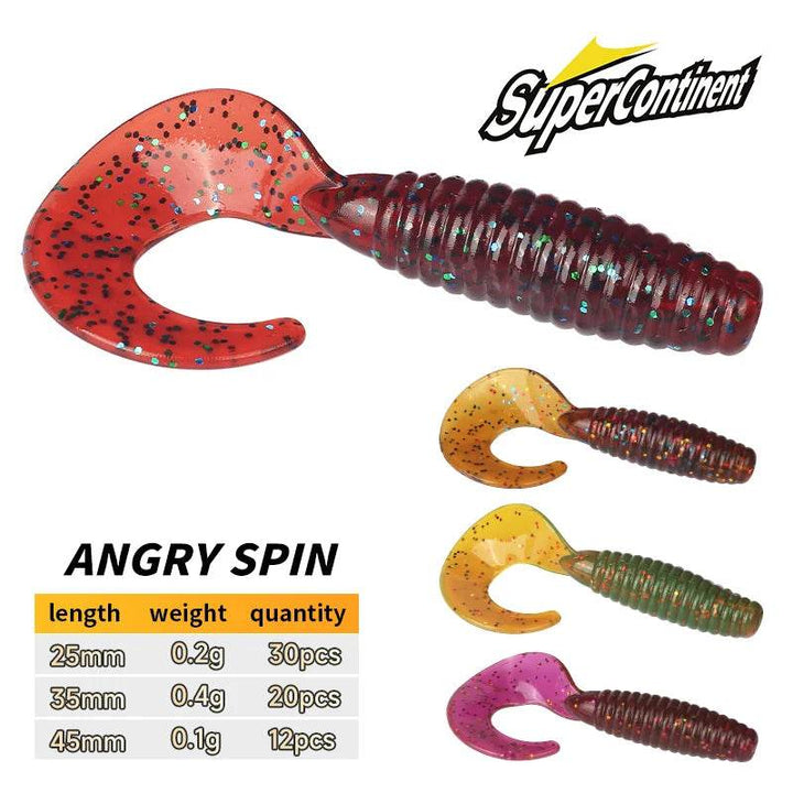 Supercontinent Angry Spin Silicone Worm Lure - Fish & Cheaps | Fishing & Outdoor Gear