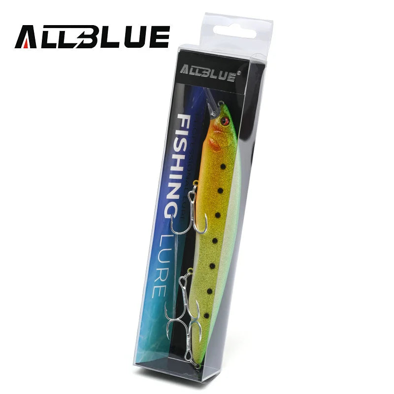 ALLBLUE KANATA+1 Fishing Lure Wobbler 16cm 33g Floating Hard Bait Longcast Minnow Pike Bass Saltwater Freshwater Tackle