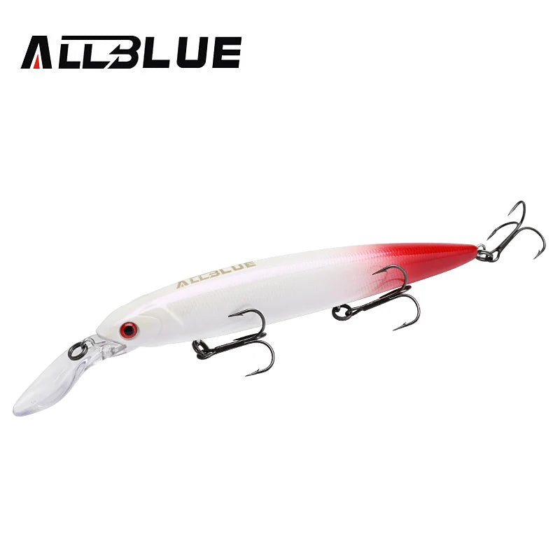 ALLBLUE GEKKO 132SF Fishing Lure 132mm 22g Wobbler Slow Floating Minnow Longbill Crankbait Pike Plastic Bait Fishing Tackle