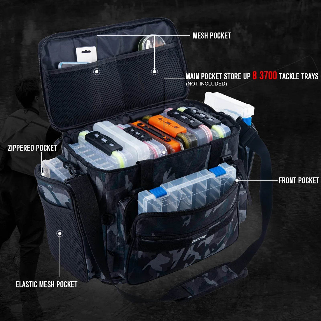 Goture Outdoor Waterproof Fishing Tackle Bag - Fish & Cheaps | Fishing & Outdoor Gear