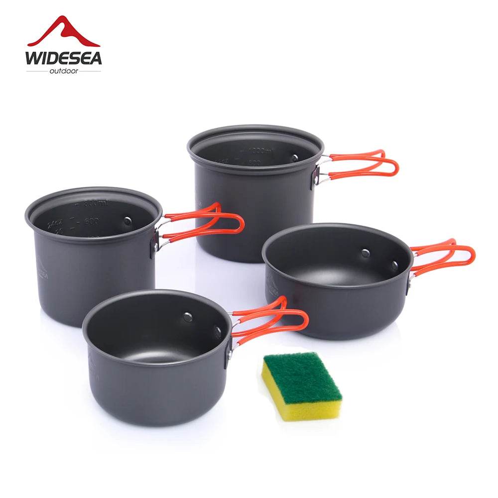 Portable Non-stick Camping Cookware Set - Fish & Cheaps | Fishing & Outdoor Gear