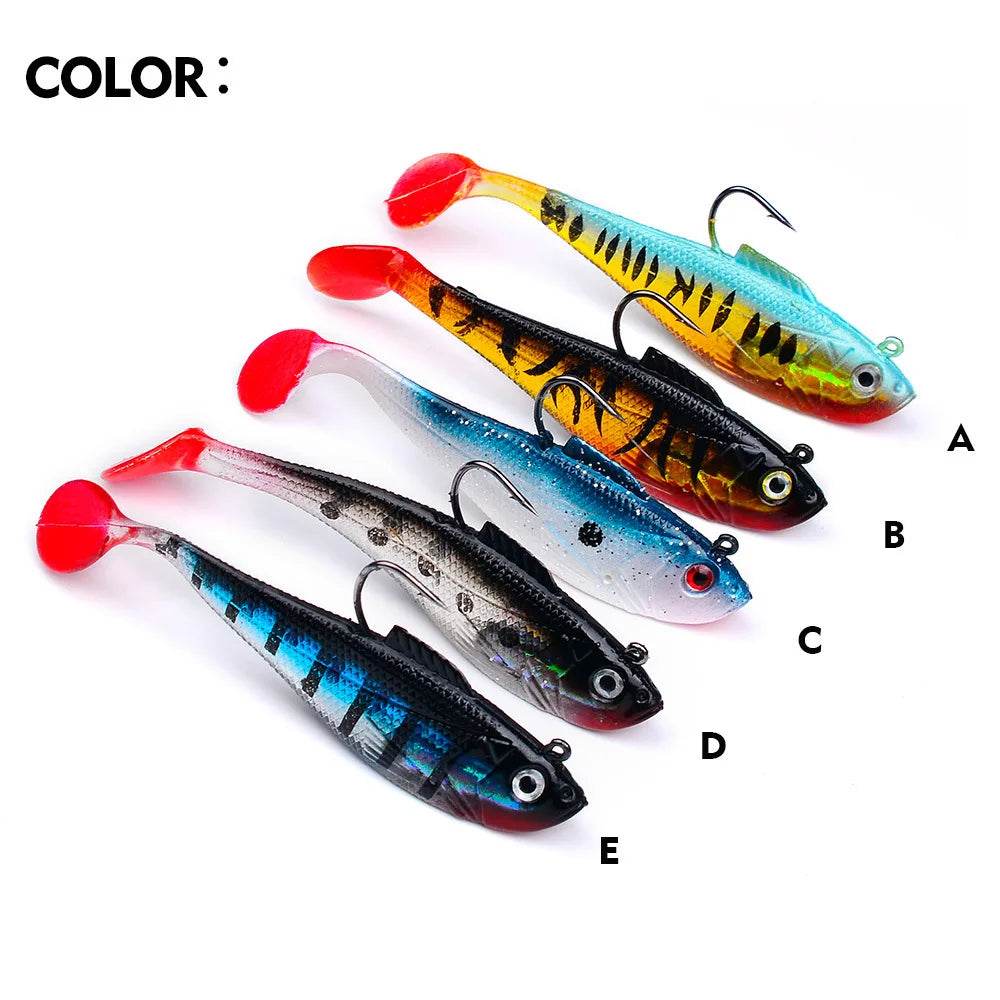 PROBEROS 3Pcs Jig Hook Silicone Soft Bait Set - Fish & Cheaps | Fishing & Outdoor Gear